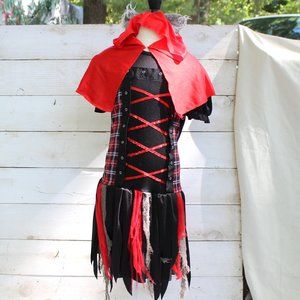 Spirit Halloween Zombie Red Riding Hood Costume Girls Child X-Large or 14/16